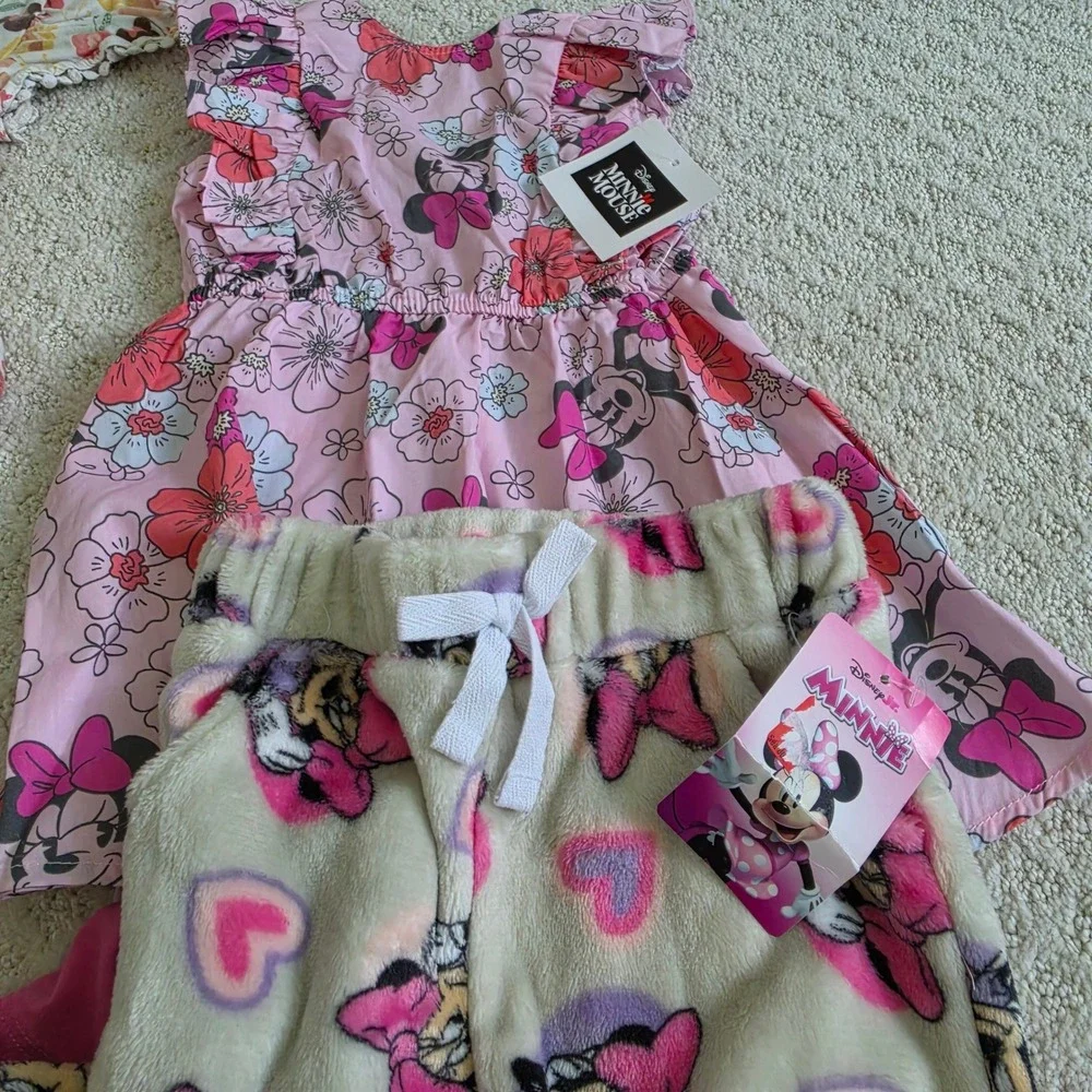 Disney Minnie Mouse Toddler Girl Clothing size 24 Months / 2T bundle of 12 items